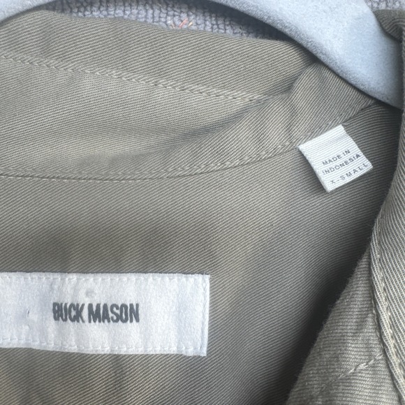 Buck‎ Mason Women's Khaki Brown Long Sleeve Button Front Utility Shirt Dress XS - Picture 3 of 7